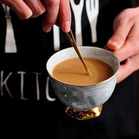 Thumbnail for Hand-Painted Coffee Cup Saucer PeekWise