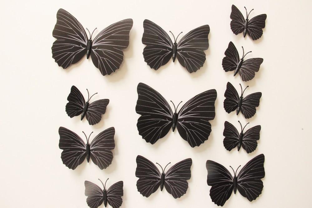 Butterfly 3D Wall Stickers - 12 Pieces