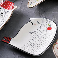 Thumbnail for Cartoon Animal Ceramic Dish Plates PeekWise