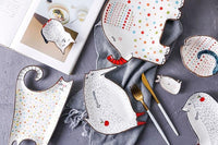 Thumbnail for Cartoon Animal Ceramic Dish Plates PeekWise