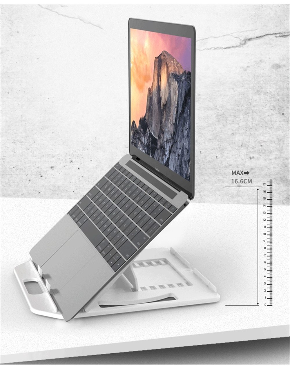 RestIt - Height Adjustable Laptop Stand with Fan