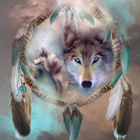 Thumbnail for Wolf Dream Catcher - GemPaint™ Kit