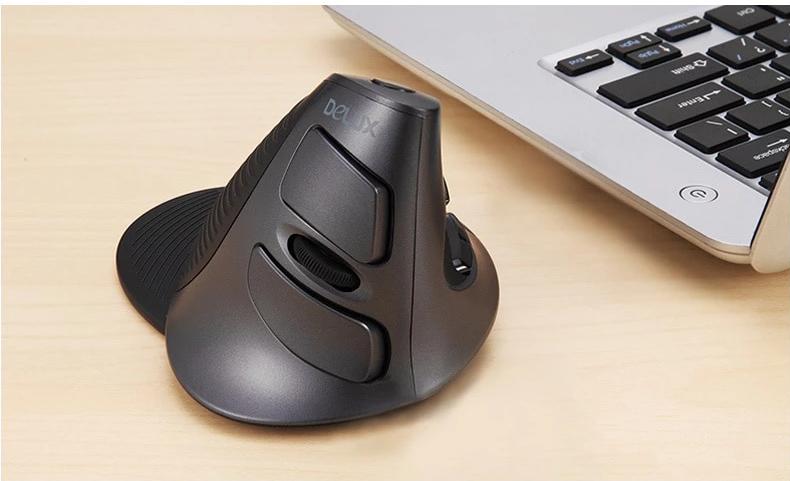 Ergonomic Vertical Wireless 6 Button Mouse