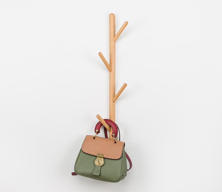 Wall Mounted Clothing Wood Rack PeekWise