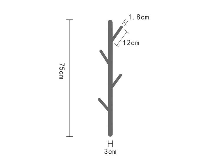 Wall Mounted Clothing Wood Rack PeekWise