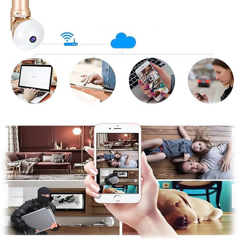 HD 360° Security Camera Light Bulb