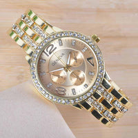 Thumbnail for Rose Gold Rhinestone Watch - 80% Off