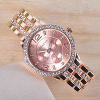 Thumbnail for Rose Gold Rhinestone Watch - 80% Off