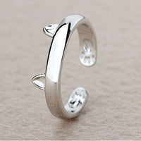 Thumbnail for Silver-Plated Cat Ring