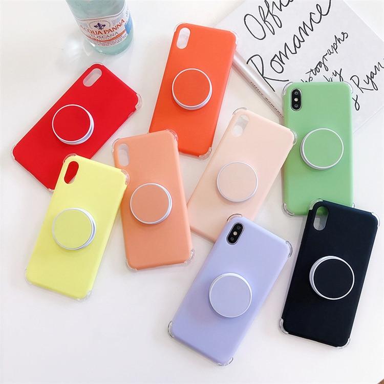 Candee - Matte Silicone iPhone Cover with Ring