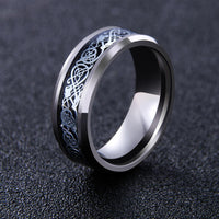 Thumbnail for Dragon's Breath - Steel Viking Ring