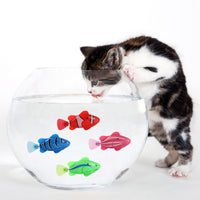 Thumbnail for Battery-Powered Fish Cat Toy Water Activated LED Swimming Fish Toy Cat Fish Toys with Aquatic Weed & Screwdriver for Cats
