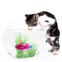 Thumbnail for Battery-Powered Fish Cat Toy Water Activated LED Swimming Fish Toy Cat Fish Toys with Aquatic Weed & Screwdriver for Cats