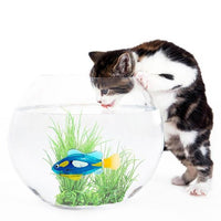 Thumbnail for Battery-Powered Fish Cat Toy Water Activated LED Swimming Fish Toy Cat Fish Toys with Aquatic Weed & Screwdriver for Cats