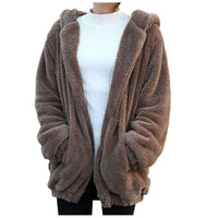 Thumbnail for Ursa: Fluffy Bear Hoodie