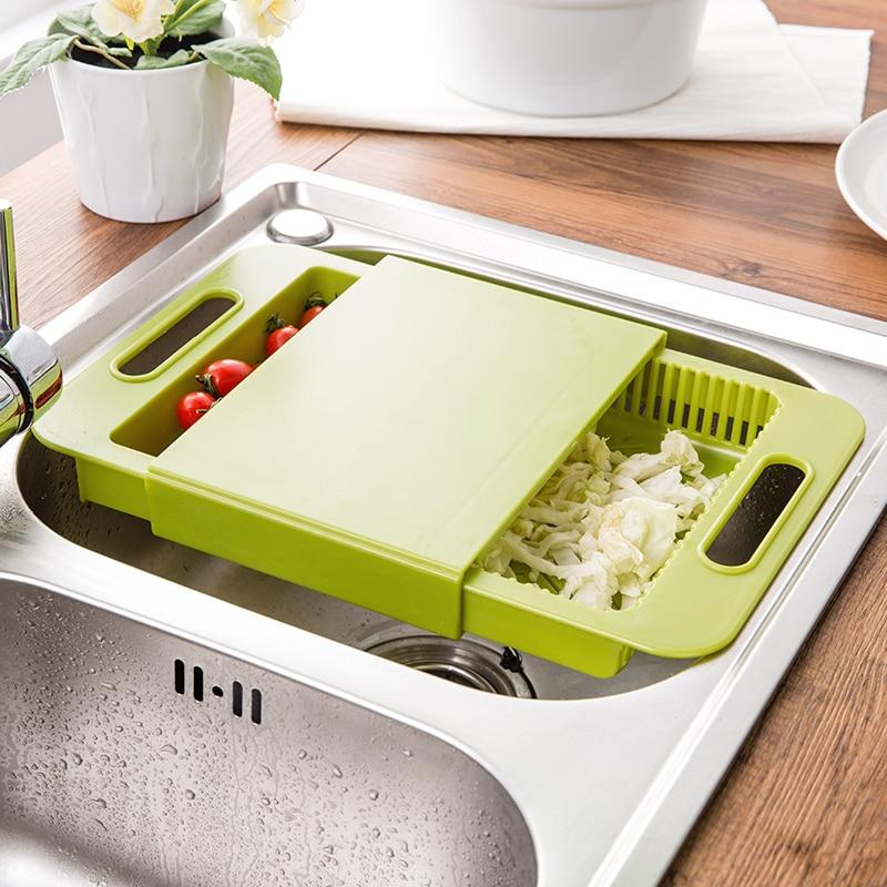 Cutting & Draining Multi-Function Chopping Board