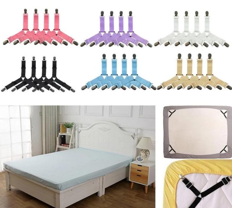 HoldTight - 4 Piece Elastic Bed Sheet Clips