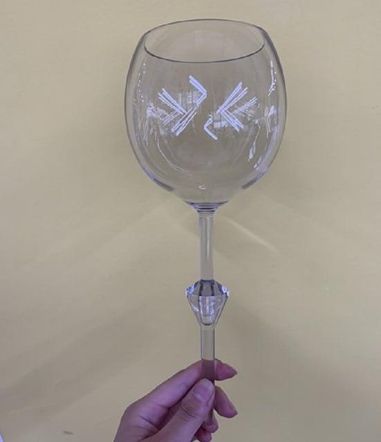 Floating Beach Glass with Stem