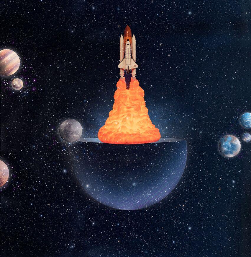 Rokit - 3D Space Shuttle Lamp