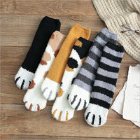 Thumbnail for Winter Cat Claws Warm Sleep Floor Socks