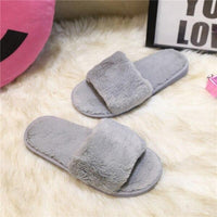 Thumbnail for Faux Fur Fluffy Slippers