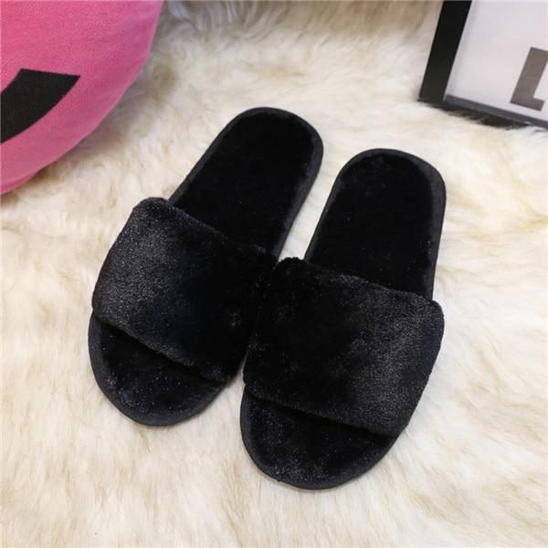 Faux Fur Fluffy Slippers