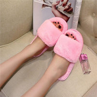 Thumbnail for Faux Fur Fluffy Slippers