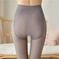 Thumbnail for Fake Translucent Warm Fleece Pantyhose