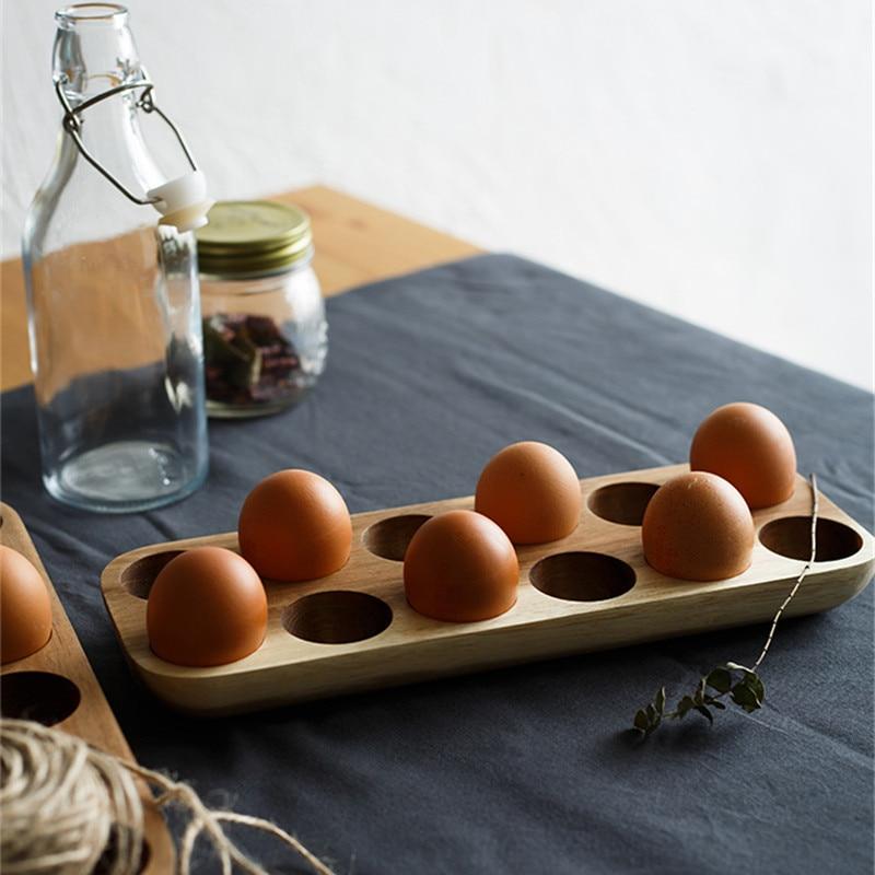 Wooden Egg Storage Box PeekWise
