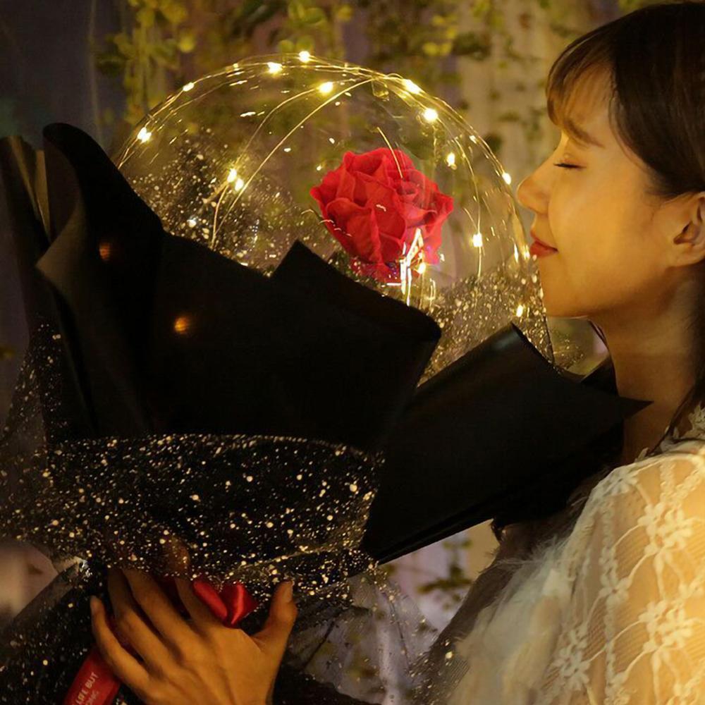 LED Luminous Balloon Rose Bouquet