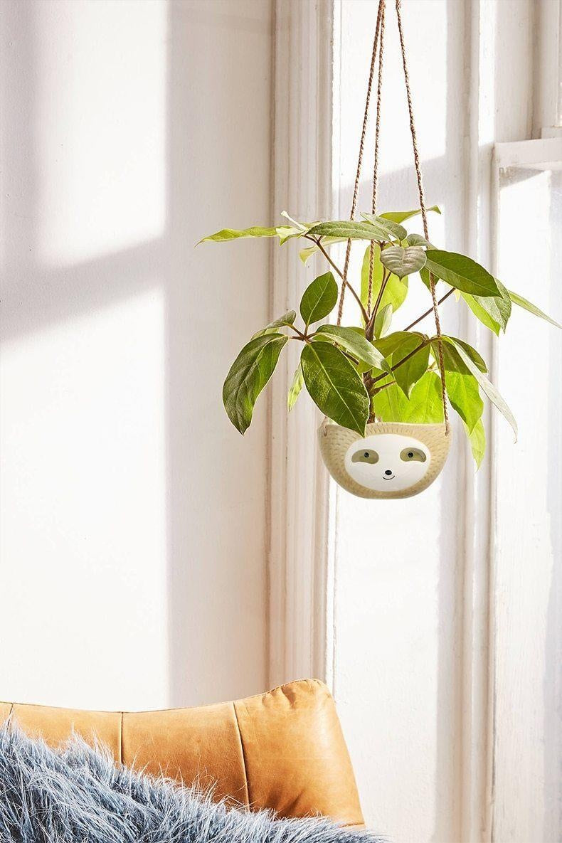 Hanging Sloth Flower Pot PeekWise