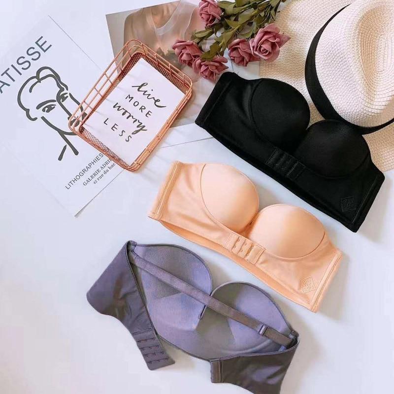 Strapless Front Buckle Lift Bra