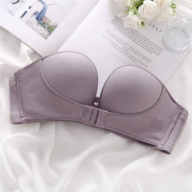 Strapless Front Buckle Lift Bra