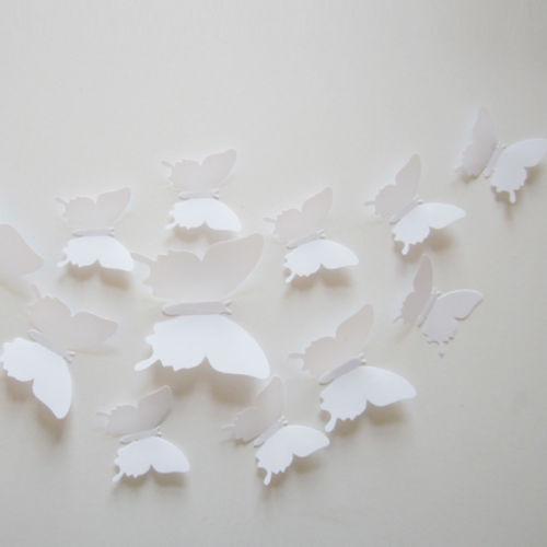 Butterfly 3D Wall Stickers - 12 Pieces