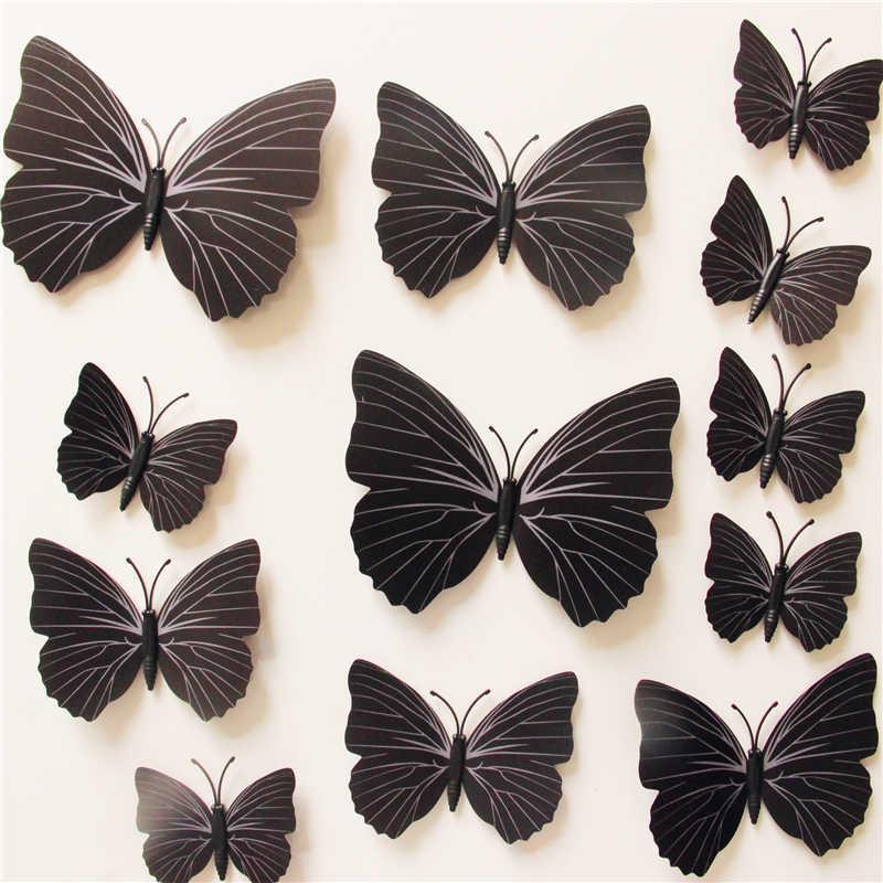 Butterfly 3D Wall Stickers - 12 Pieces