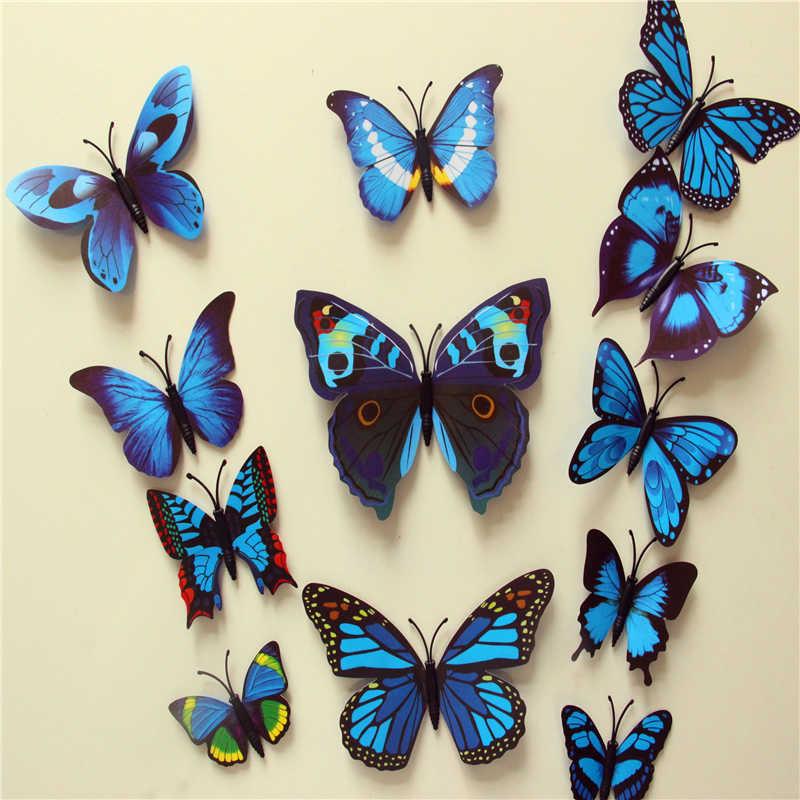Butterfly 3D Wall Stickers - 12 Pieces