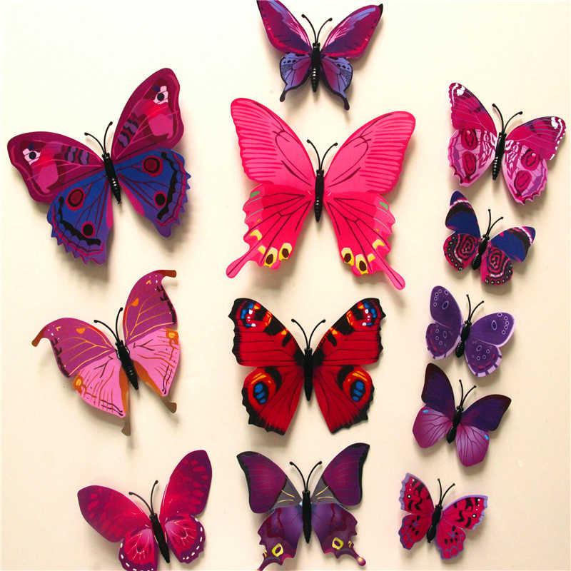 Butterfly 3D Wall Stickers - 12 Pieces