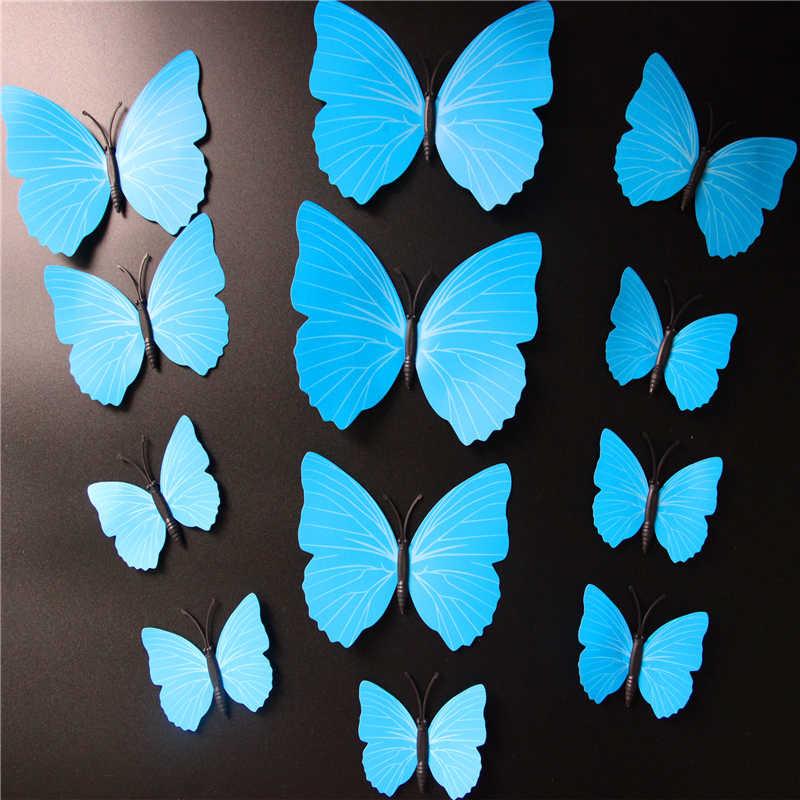 Butterfly 3D Wall Stickers - 12 Pieces
