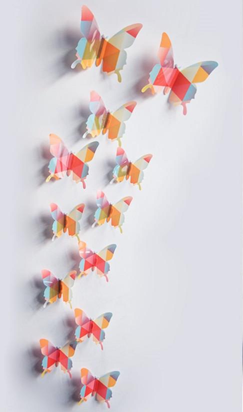 Butterfly 3D Wall Stickers - 12 Pieces