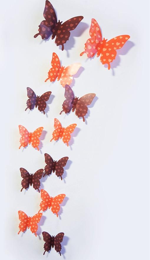 Butterfly 3D Wall Stickers - 12 Pieces