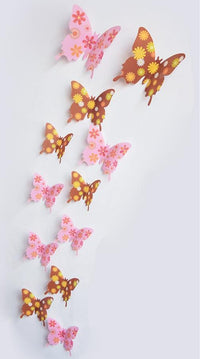 Thumbnail for Butterfly 3D Wall Stickers - 12 Pieces