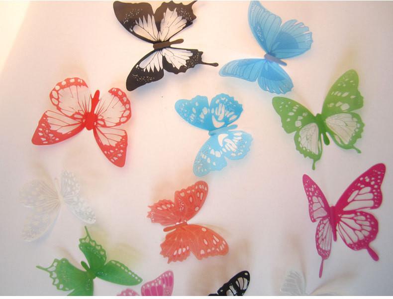 Butterfly 3D Wall Stickers - 12 Pieces