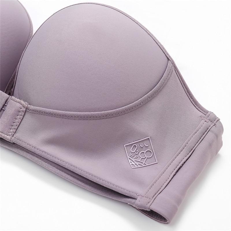 Strapless Front Buckle Lift Bra