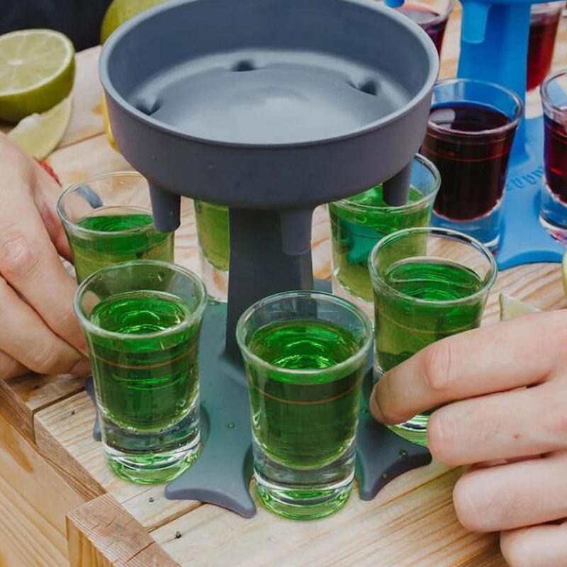 6 Shot Glass Dispenser and Holder