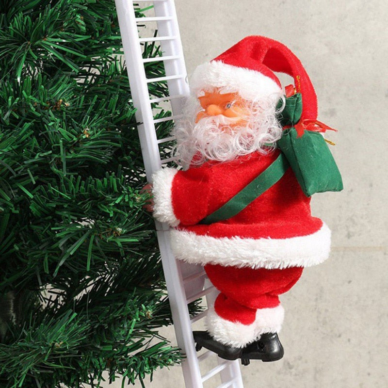 Climbing Santa Ladder