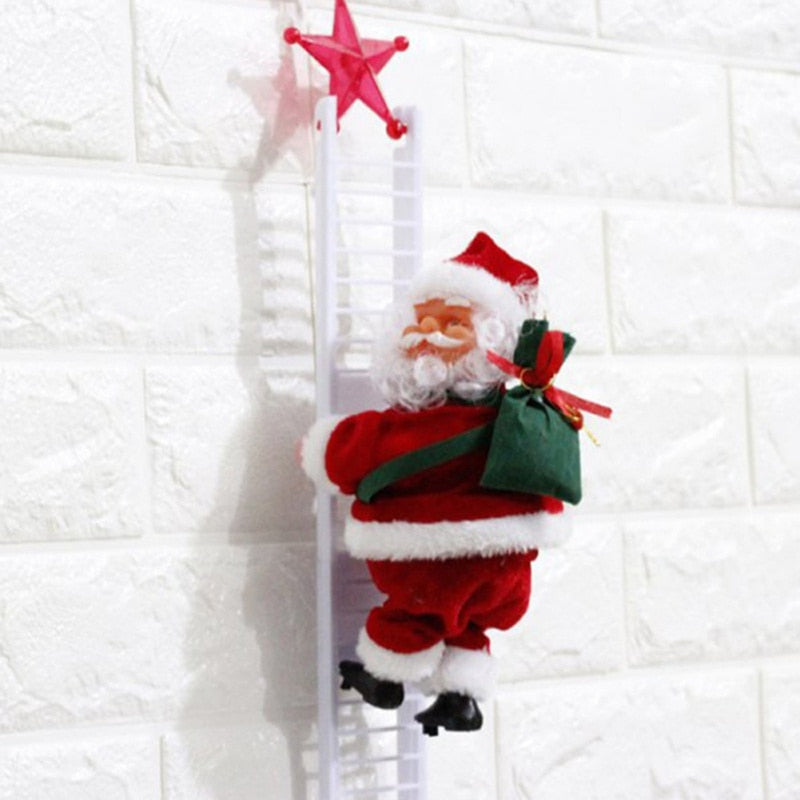 Climbing Santa Ladder