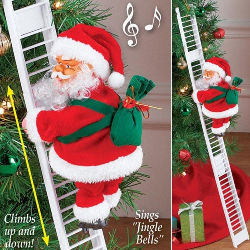 Climbing Santa Ladder