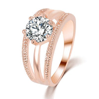 Thumbnail for Three Strip Austrian Rhinestone Ring