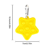Thumbnail for Mini Push Pops Bubble Sensory Toy Keychain (Star)