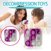 Thumbnail for Mini Push Pops Bubble Sensory Toy Keychain (Square)